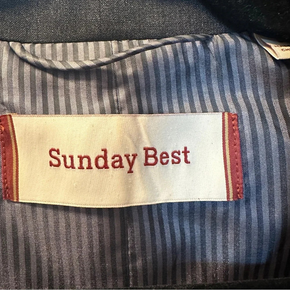 Sundays Best Artizia 2 button Gray Wool Blend‎ Scholar Blazer Size 8 Preppy - Picture 3 of 16